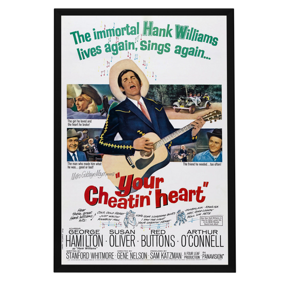 "Your Cheatin' Heart" (1964) Framed Movie Poster