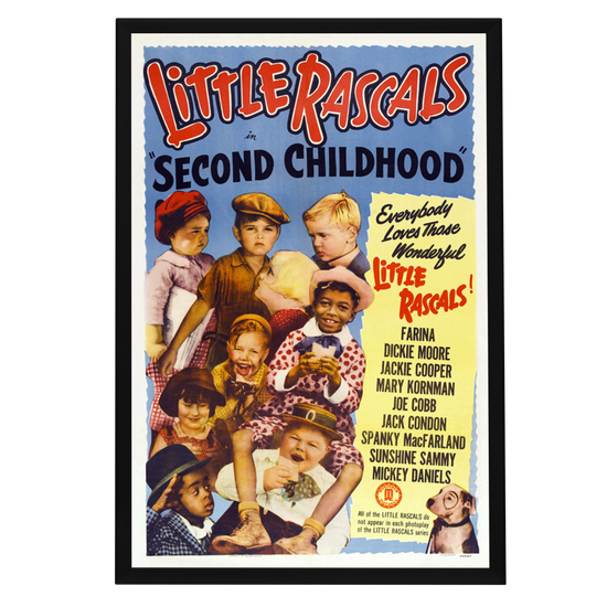 "Second childhood" (1936) Framed Movie Poster