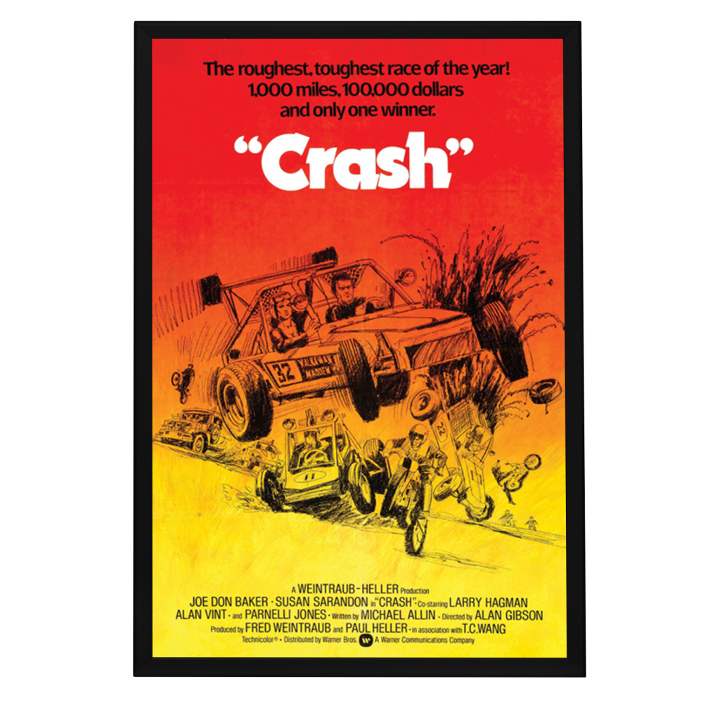 "Checkered Flag or Crash" (1977) Framed Movie Poster