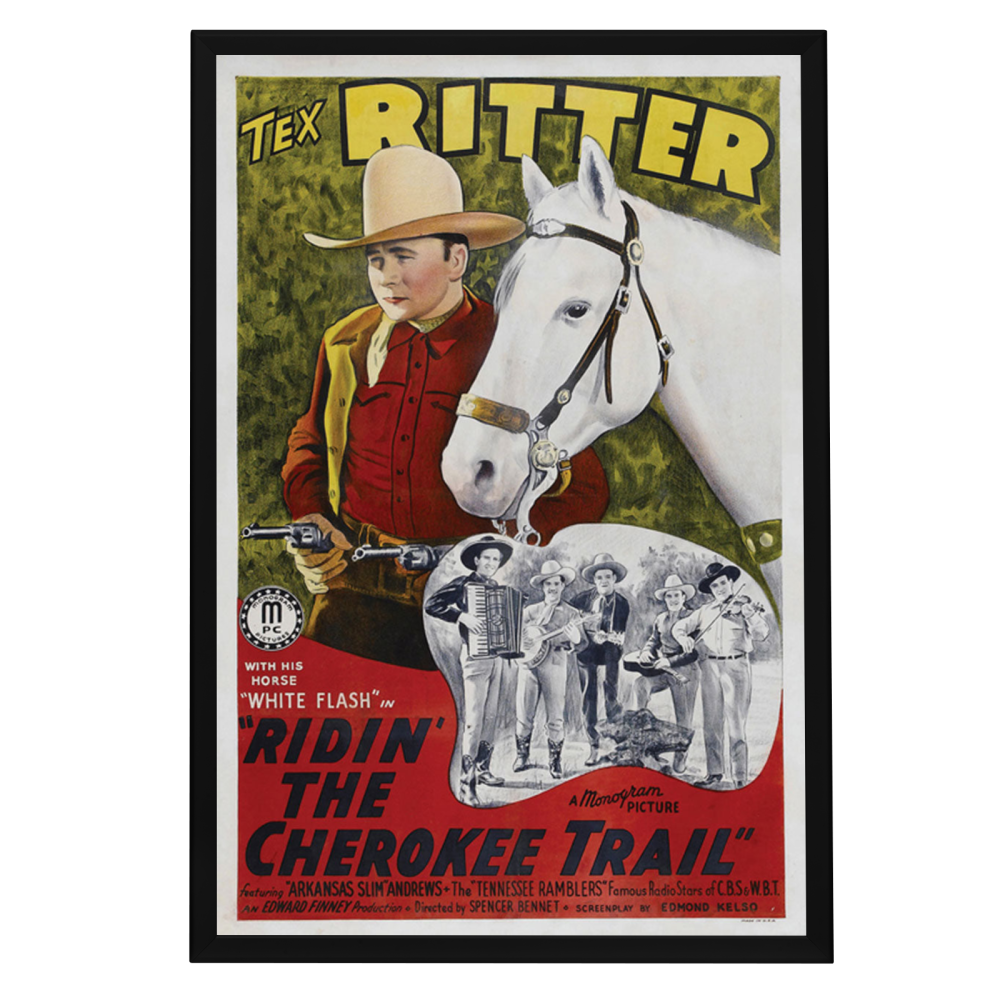 "Ridin' The Cherokee Trail" (1941) Framed Movie Poster