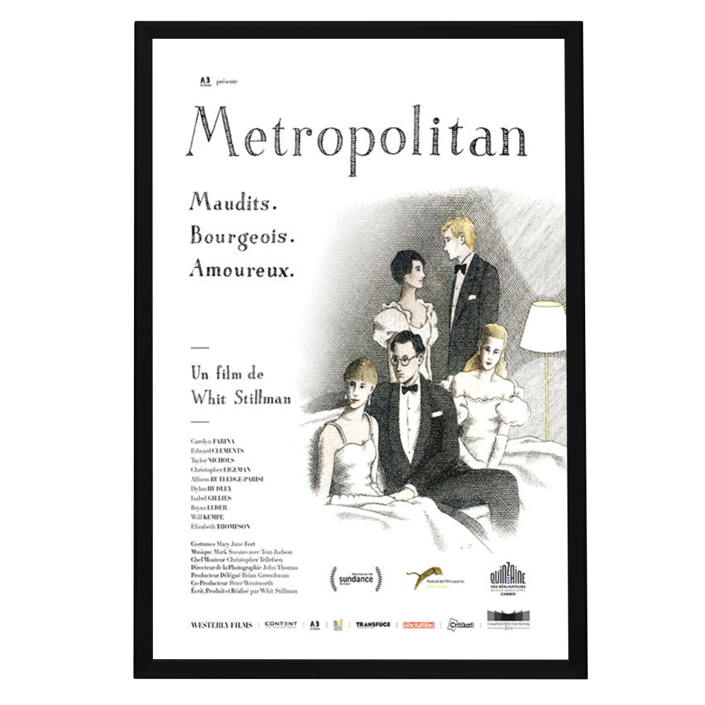 "Metropolitan (French)" (1990) Framed Movie Poster