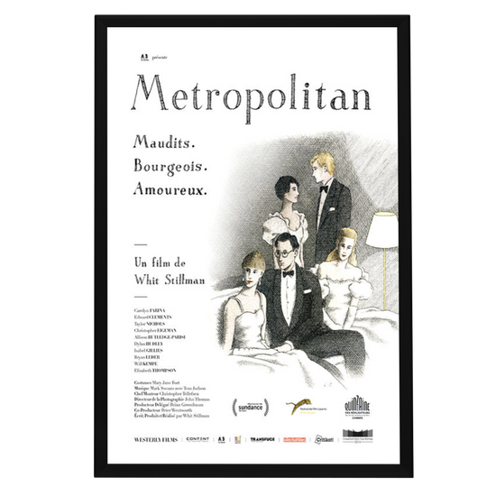 "Metropolitan (French)" (1990) Framed Movie Poster