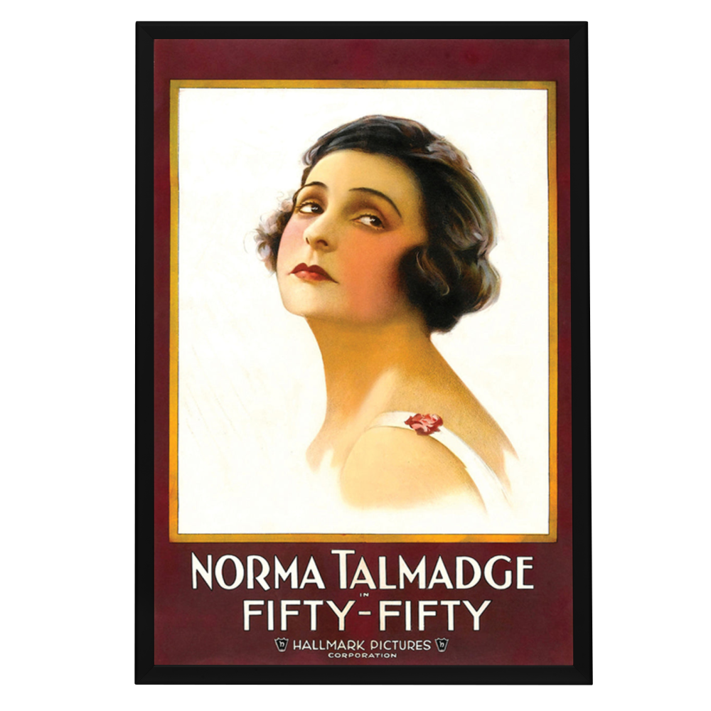 "Fifty-Fifty" (1916) Framed Movie Poster