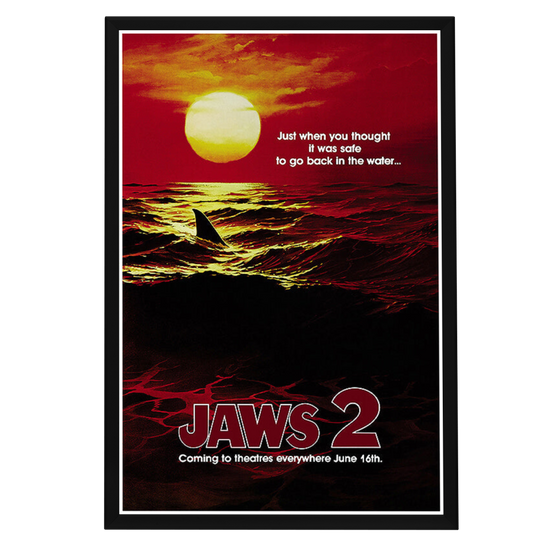 "Jaws 2" (1978) Framed Movie Poster