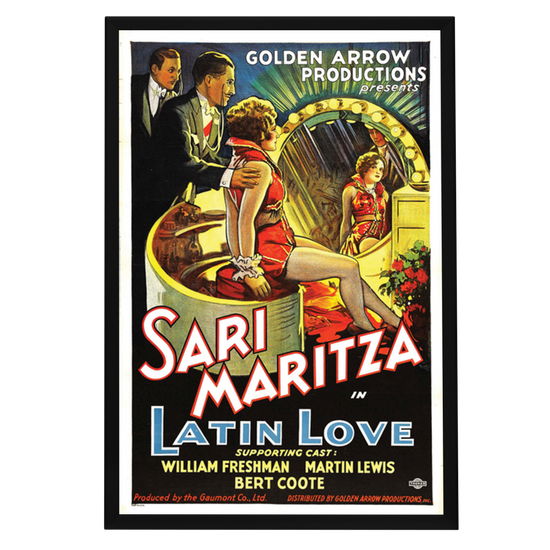 "Latin Love aka Greek Street" (1930) Framed Movie Poster