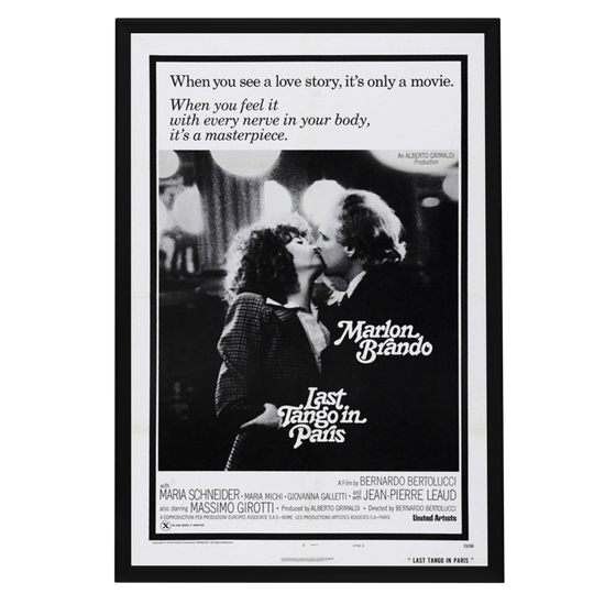 "Last Tango In Paris" (1972) Framed Movie Poster