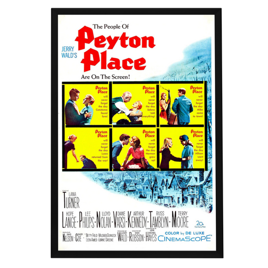 "Peyton Place" (1957) Framed Movie Poster