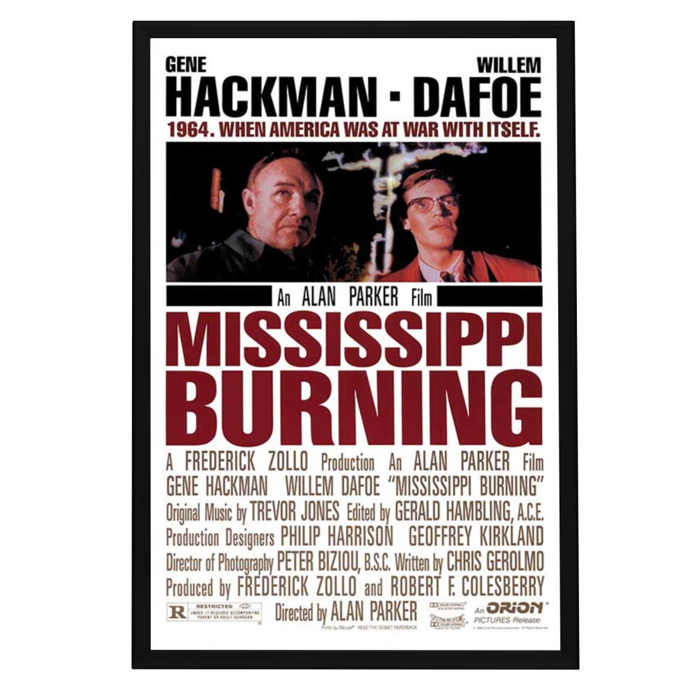 "Mississippi Burning" (1988) Framed Movie Poster