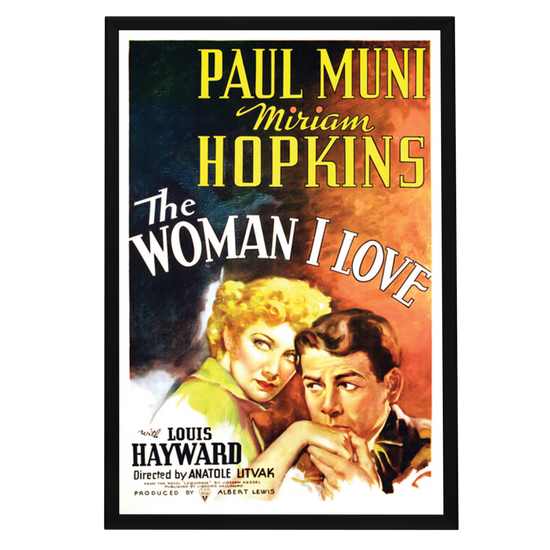 "Woman I Love" (1937) Framed Movie Poster