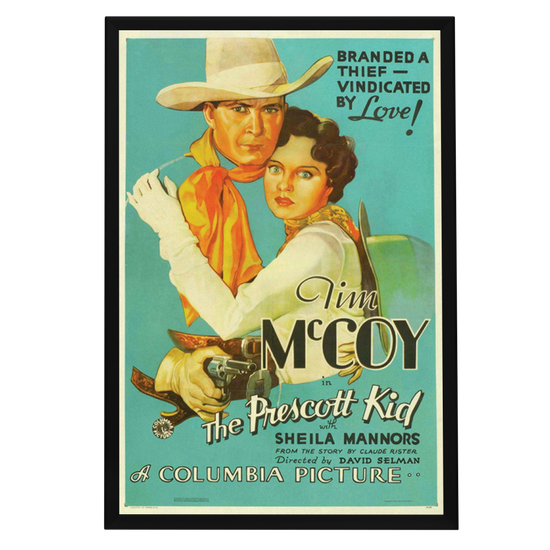 "Prescott Kid" (1934) Framed Movie Poster