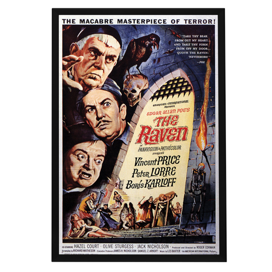"Raven" (1963) Framed Movie Poster