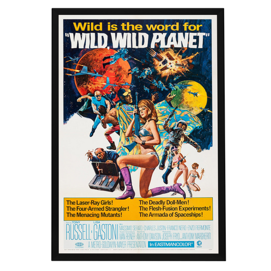 "Wild Wild Planet" (1965) Framed Movie Poster