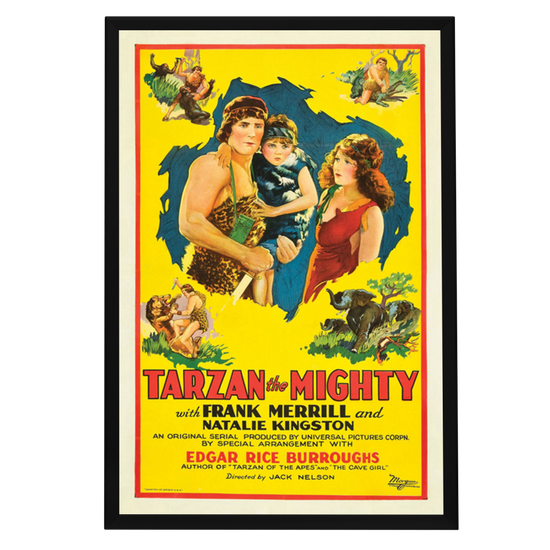 "Tarzan The Mighty" (1928) Framed Movie Poster