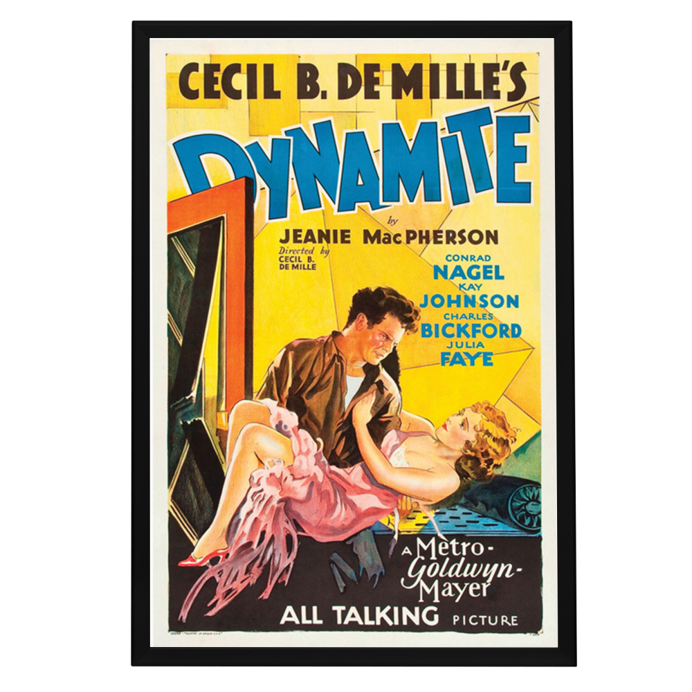 "Dynamite" (1929) Framed Movie Poster