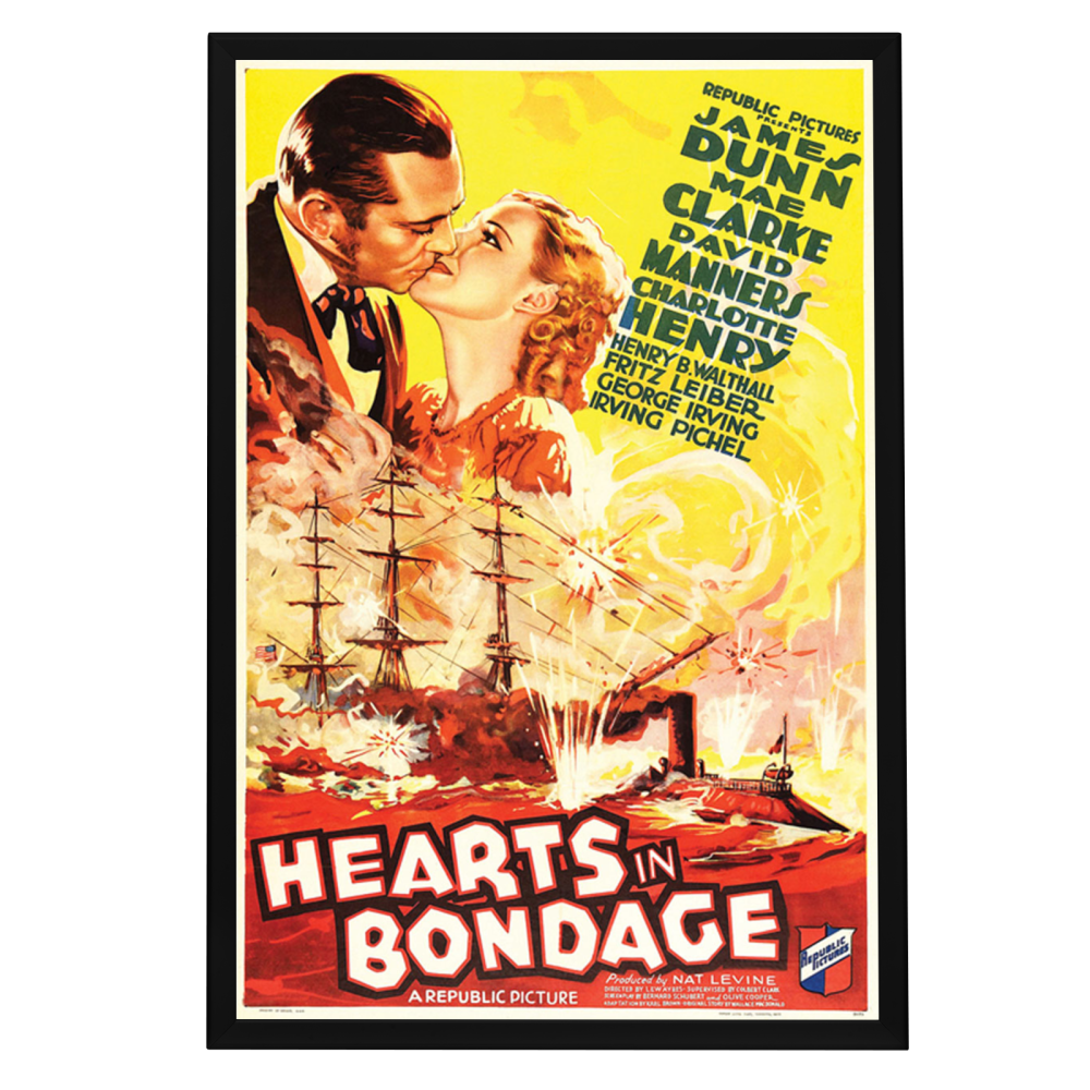 "Hearts In Bondage" (1936) Framed Movie Poster