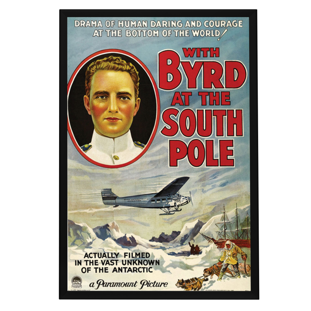 "With Byrd At The South Pole" (1930) Framed Movie Poster