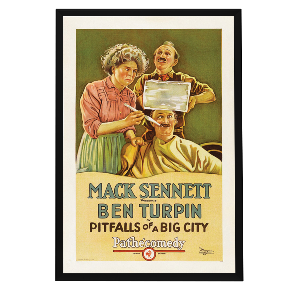 "Pitfalls Of A Big City" (1923) Framed Movie Poster