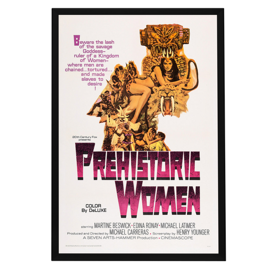 "Prehistoric Women" (1966) Framed Movie Poster