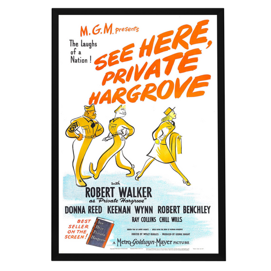 "See Here, Private Hargrove" (1944) Framed Movie Poster