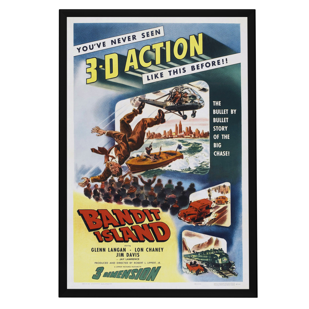 "Bandit Island" (1953) Framed Movie Poster