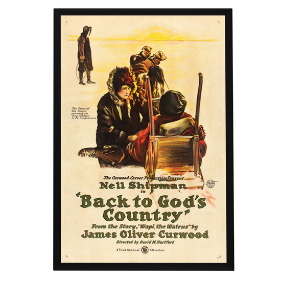 "Back To God's Country" (1919) Framed Movie Poster