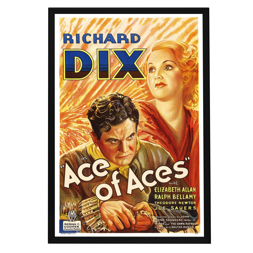 "Ace Of Aces" (1933) Framed Movie Poster