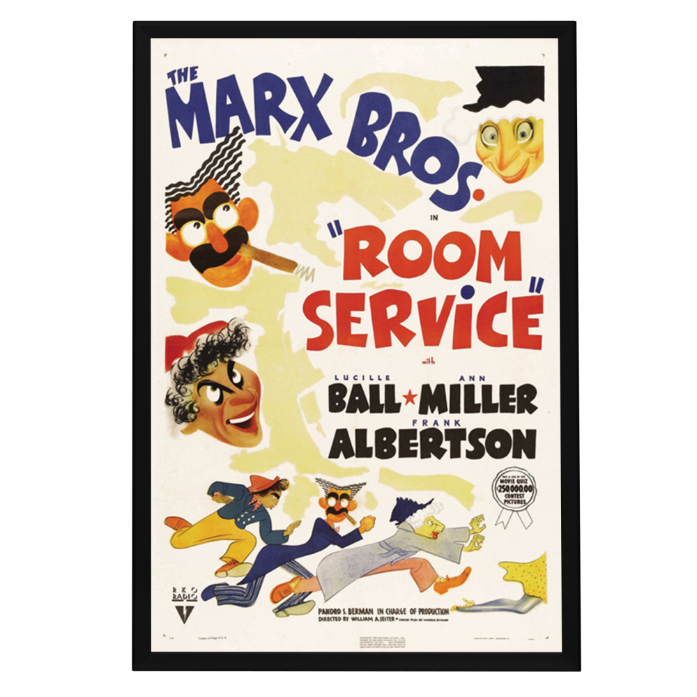 "Room Service" (1938) Framed Movie Poster