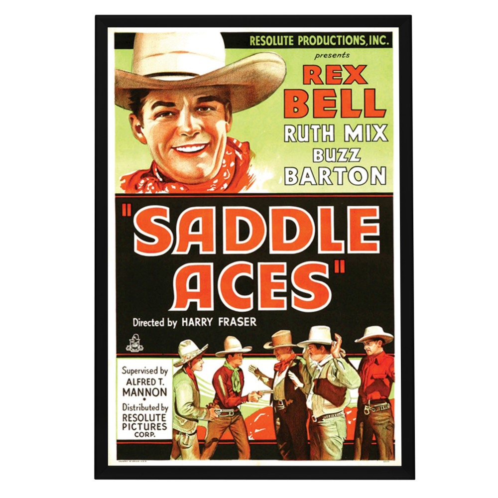 "Saddle Aces" (1935) Framed Movie Poster