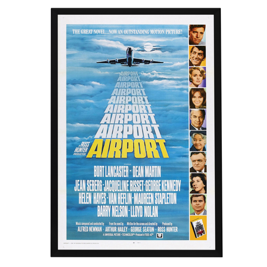 "Airport" (1970) Framed Movie Poster