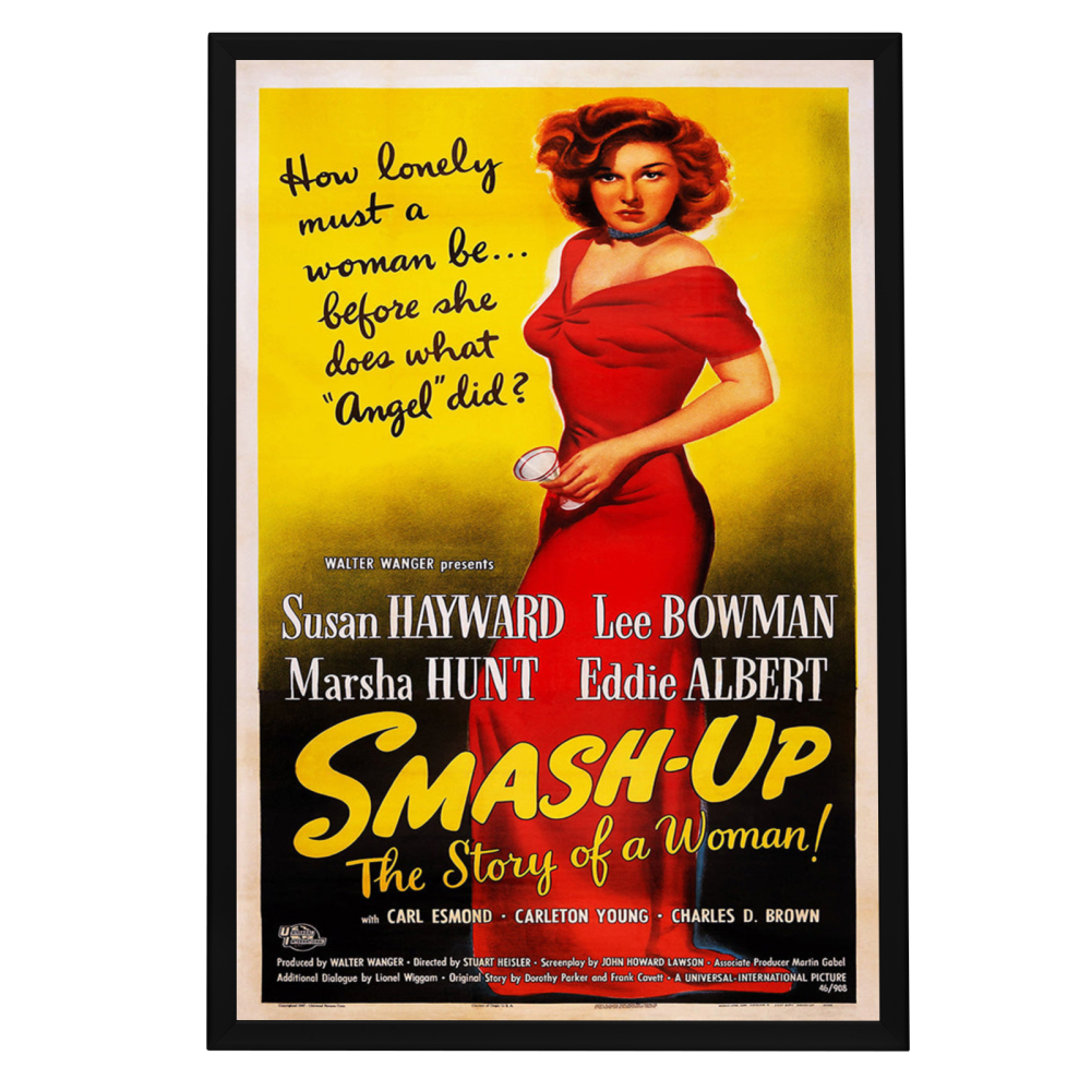 "Smash-Up: The Story Of A Woman" (1947) Framed Movie Poster