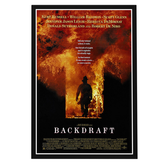 "Backdraft" (1991) Framed Movie Poster