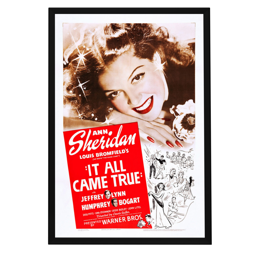 "It All Came True" (1940) Framed Movie Poster