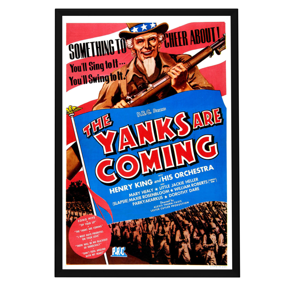 "Yanks Are Coming" (1942) Framed Movie Poster