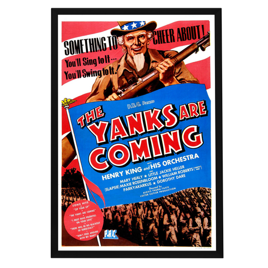 "Yanks Are Coming" (1942) Framed Movie Poster