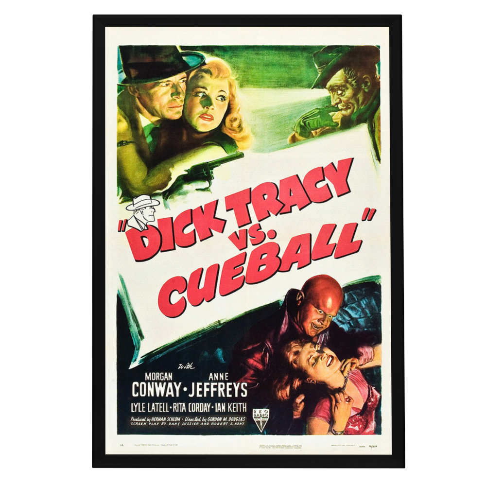 "Dick Tracy Vs. Cueball" (1946) Framed Movie Poster