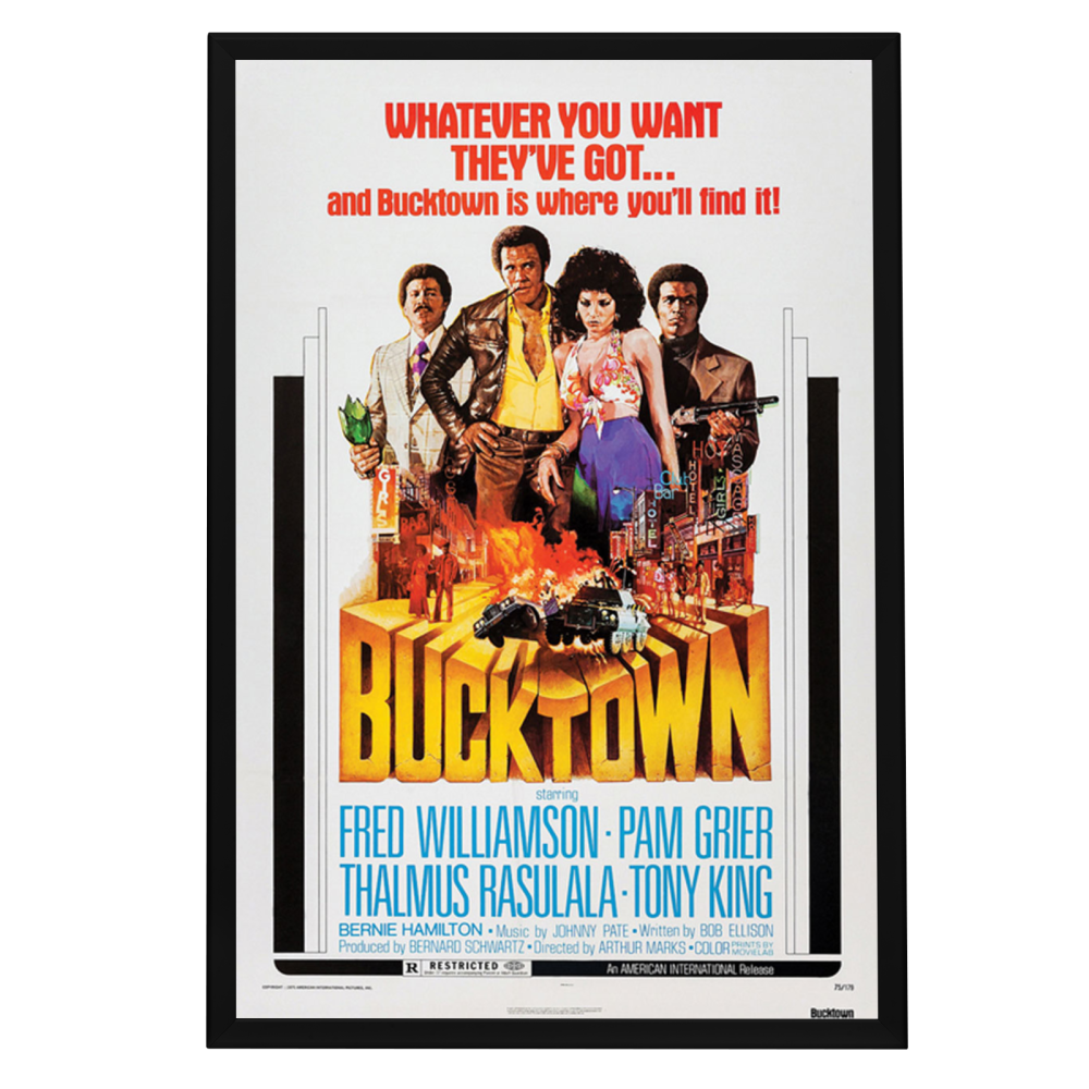 "Bucktown" (1975) Framed Movie Poster
