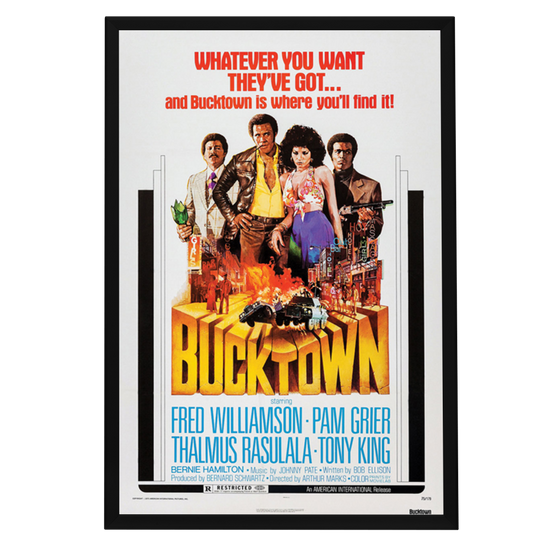 "Bucktown" (1975) Framed Movie Poster