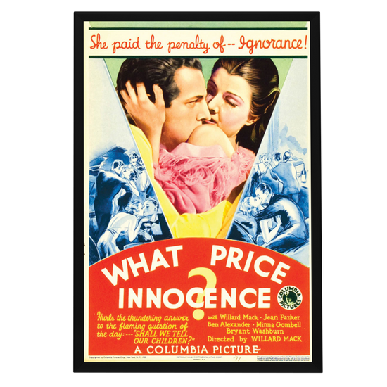 "What Price Innocence?" (1933) Framed Movie Poster