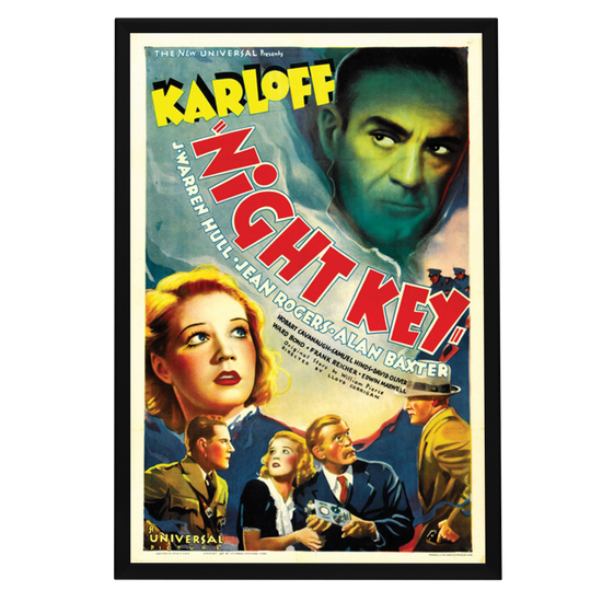 "Night Key" (1937) Framed Movie Poster