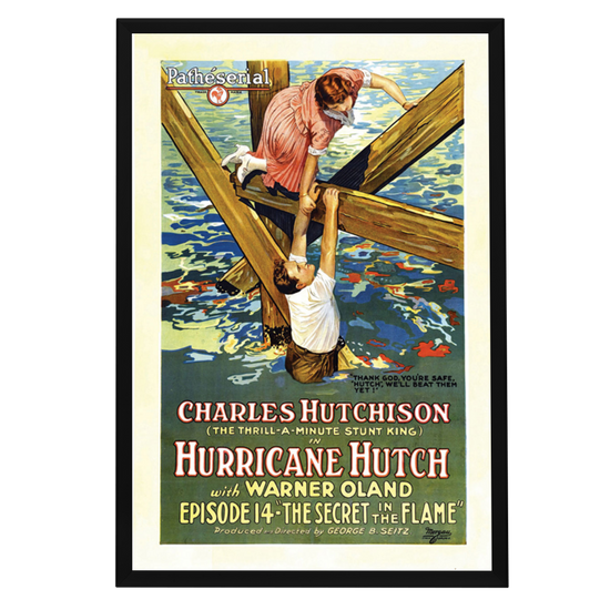 "Hurricane Hutch" (1921) Framed Movie Poster