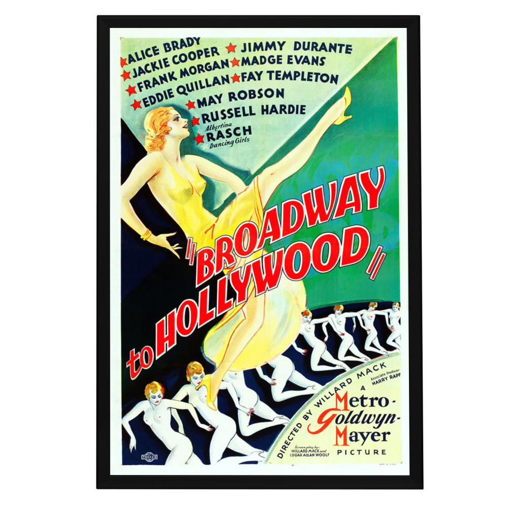 "Broadway To Hollywood" (1933) Framed Movie Poster