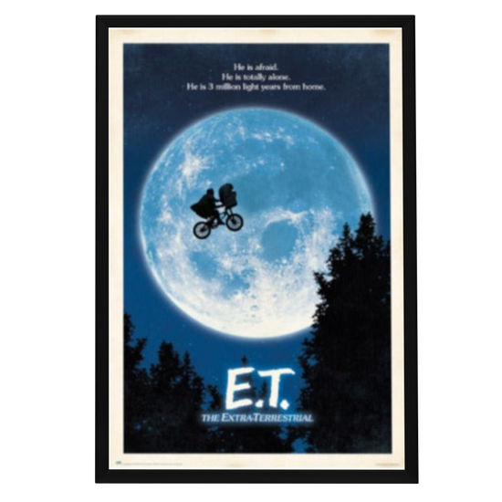 "E.T. The Extra-Terrestrial" (1982) Framed Movie Poster