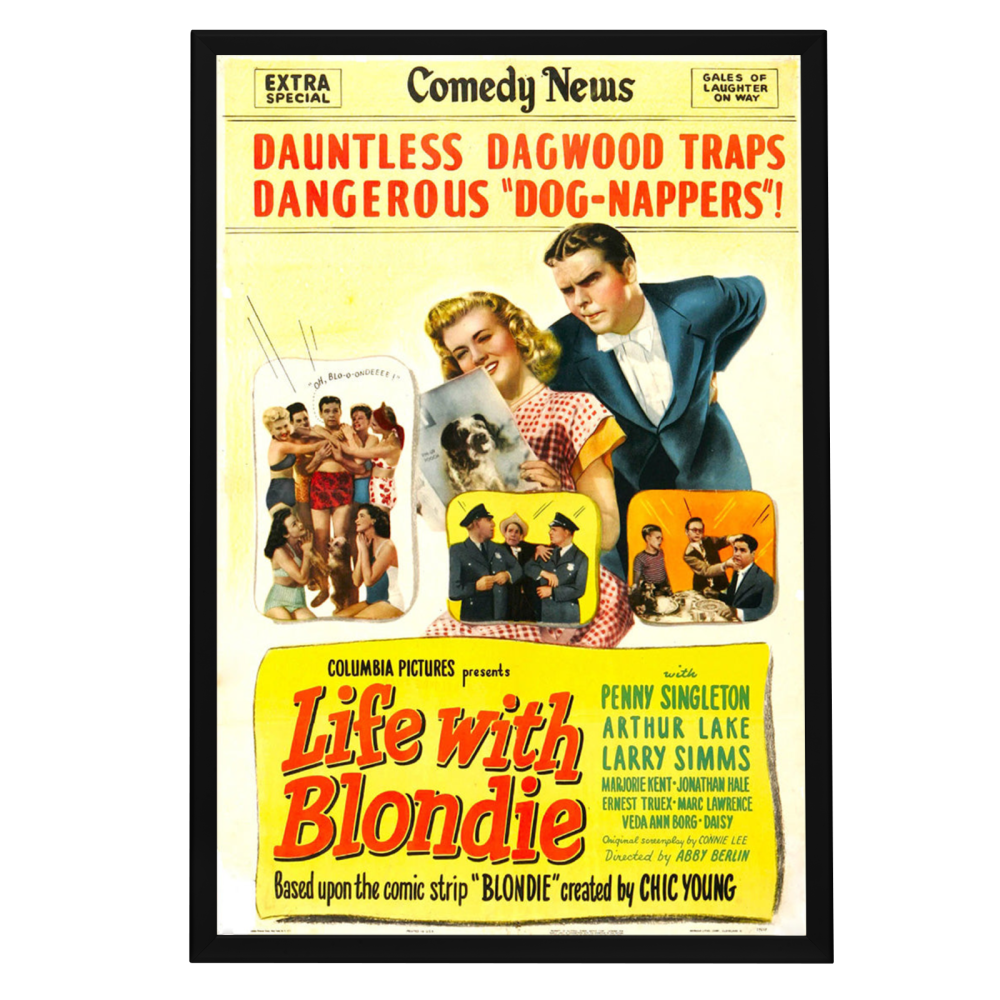 "Life With Blondie" (1945) Framed Movie Poster