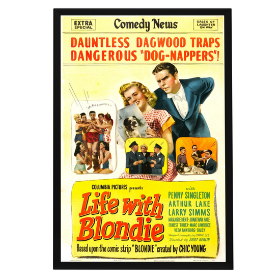 "Life With Blondie" (1945) Framed Movie Poster