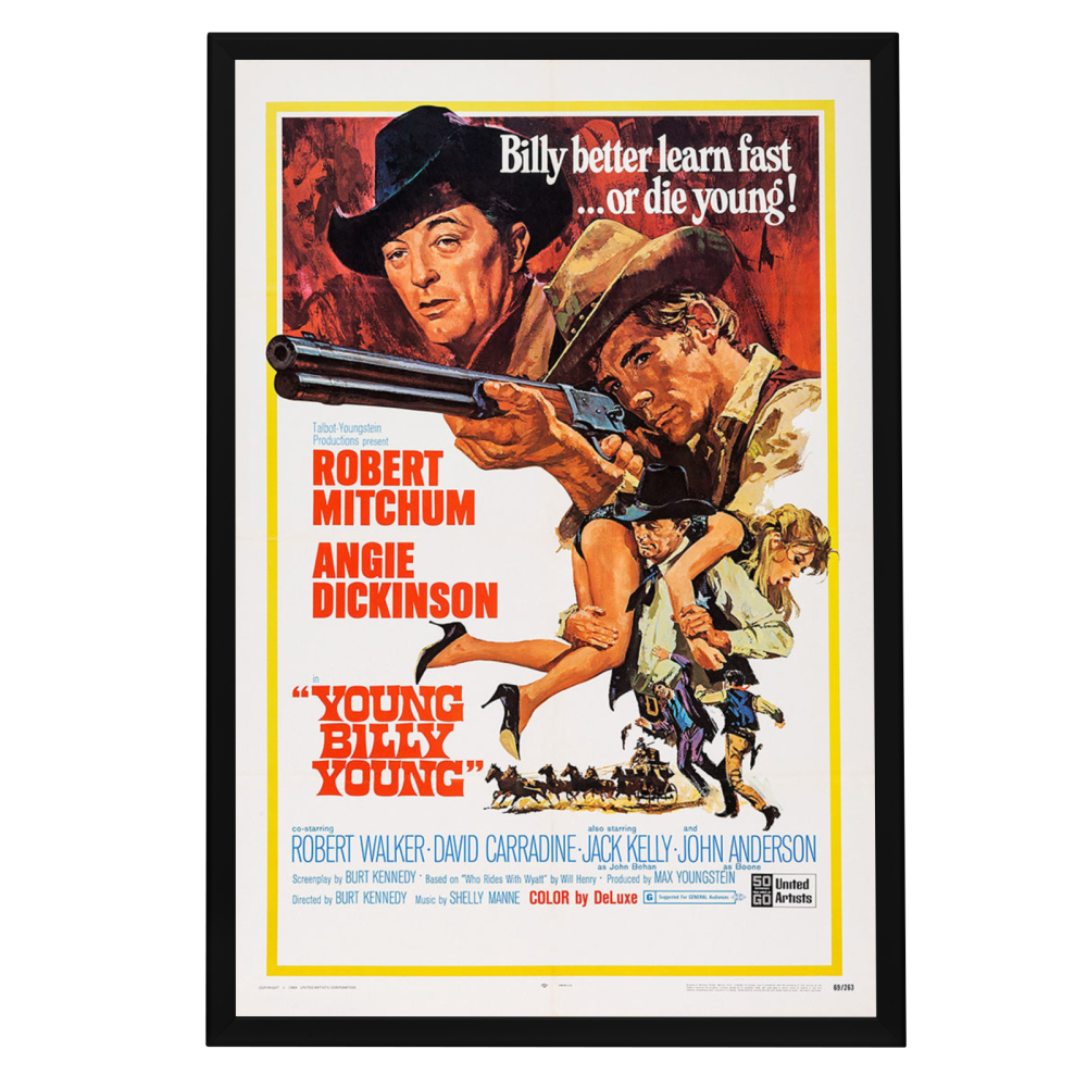 "Young Billy Young" (1969) Framed Movie Poster