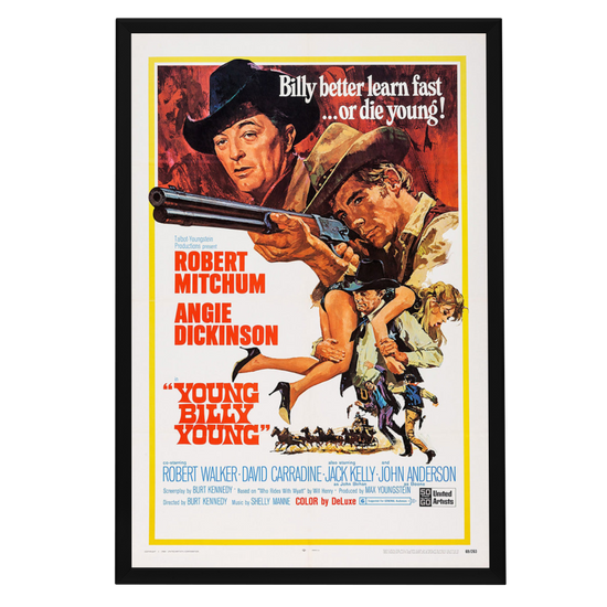 "Young Billy Young" (1969) Framed Movie Poster