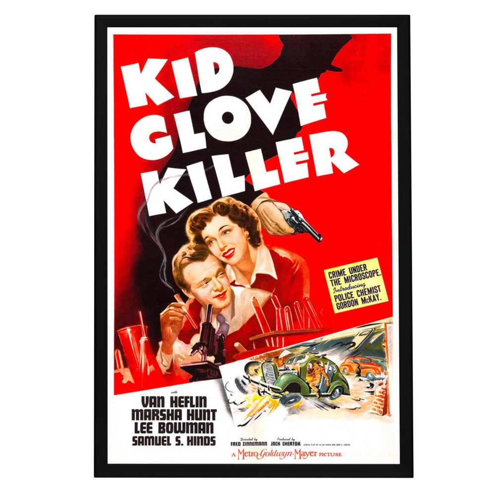 "Kid Glove Killer" (1942) Framed Movie Poster