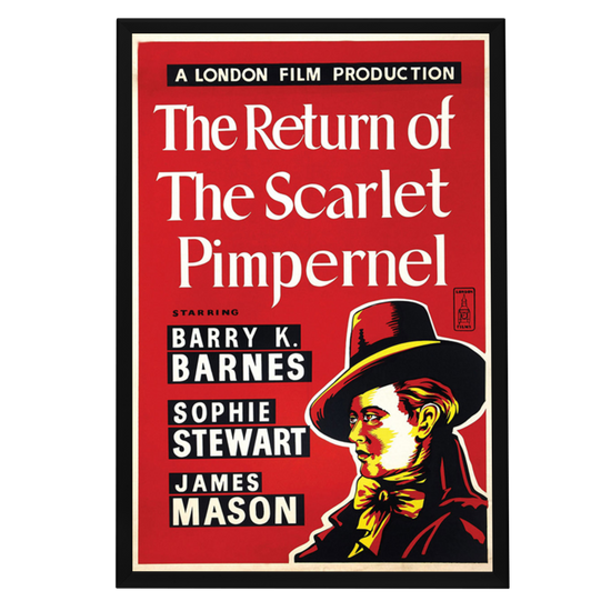 "Return Of The Scarlet Pimpernel" (1937) Framed Movie Poster