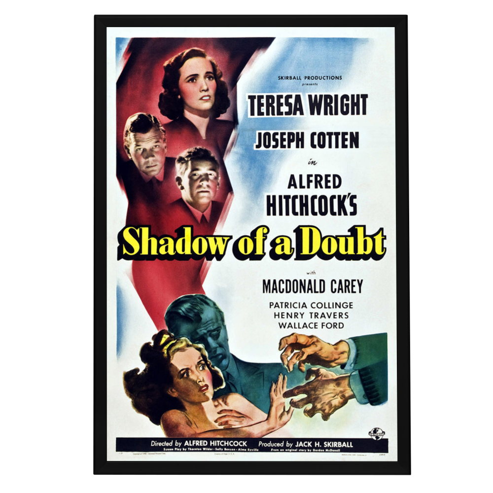 "Shadow Of A Doubt" (1943) Framed Movie Poster