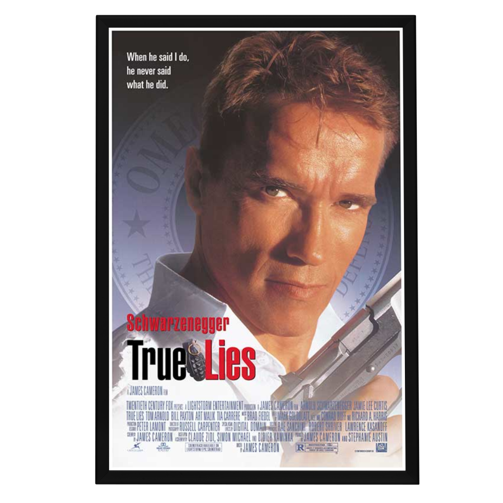 "True Lies" (1994) Framed Movie Poster